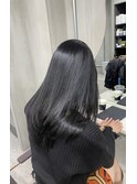#PINQ#ブルーブラック#レイヤーカット
