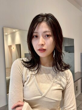 カリノ(crino:) #ふんわりパーマ　#ミディアム　#ミディアムロング　#ヘアオイル