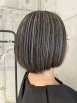 プラスシー(+C)&nbsp;ボブスタイルにも地毛にハイライト！福岡ハイライト/福岡カラー