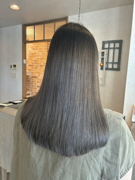 ピーブランズヘアー 大野城コモレビ(P-brandshair onojo Komorebi) 透け感♪暗髪アッシュグレージュ