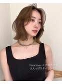 表参道ボブレイヤーカット顔周りカット20代30代