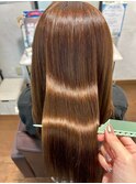 サラサラ美髪/髪質改善/キャラメルブラウン/ハニーベージュ/艶感