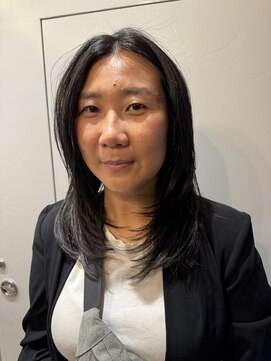 モナン 渋谷(Monan) レイヤーカット ミディアムレイヤー 似合わせカット 黒髪