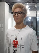 ラベル 渋谷(LAVEL) スパイキーショート/ブロンド/ブリーチカラー/抜きっぱなし