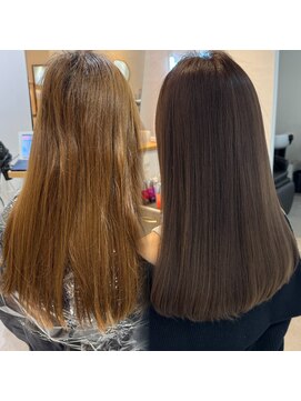 ベンジー 中目黒ii店(benji) カット+極艶髪質改善カラー+髪質改善TOKIOトリートメント/里路