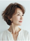クラゲヘアー/小顔/ココアベージュ/オリーブグレー/川西