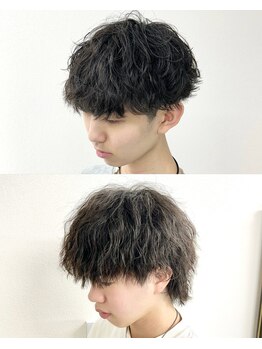 ロイ(Loy)の写真/トレンドのメンズパーマ各種もお任せあれ★［メンズカット/メンズパーマ/メンズ眉毛/men's］