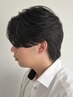 新規限定【メンズカット+流れる縮毛矯正】¥17000#郡山#メンズサロン#メンズ