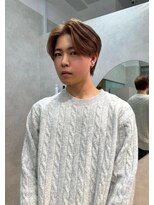 ジーナ オム 札幌(Zina Homme) コンマヘア*メンズ*ミルクティーベージュ*Zina Homme札幌