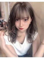 ミラリー 横浜(Mirareee)&nbsp;どんな方でも似合う◎外ハネボブアッシュブラウンネオウルフ