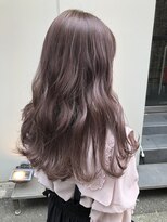 リゼル ユア 渋谷(RISEL YUA)&nbsp;ピンクグレージュのガーリーロング