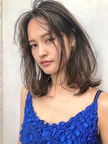 ヌイ 横浜(nui)&nbsp;グロスアッシュ_ブランジュネイビーカラーダブルバング