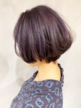 アルバム 銀座(ALBUM GINZA) ラベンダーアッシュ_セミウェットウェーブ_ba261913