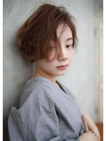 ビューバイネオリーブ 用賀店(Beau'r by neolive)&nbsp;オリーブベージュフリンジウエーブショートレイヤー用賀