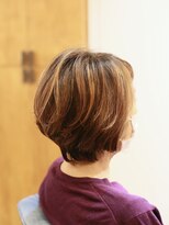 リビーチ ヘア リゾート 赤羽(Rebeach HAIR RESORT)&nbsp;ショートボブ×ケアブリーチオレンジハイライト【赤羽リビーチ】