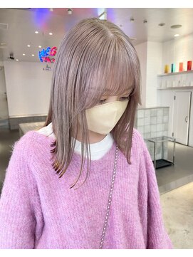 ゲーム 原宿店(GAME) ホワイトグレージュ/ダブルカラー/ケアブリーチ/髪質改善/原宿