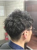 大人のゆるツイストパーマスタイル