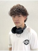 【平山 明樹】波巻きスパイラルパーマ/重ためマッシュ