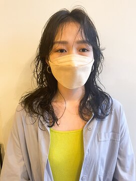 バブルス 久米川店(BUBBLES) ミディアム×レイヤーパーマ