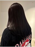 10291黒髪アッシュブラック髪質改善透明感カラーストレート