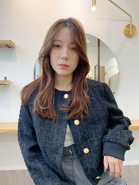 シアアルン 新小岩店(SHEER alun) ミディアムレイヤー/ナチュラルブラウン/SHEERalun新小岩店