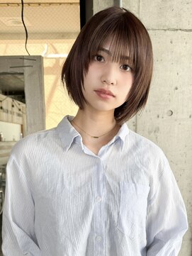 ノラジャーニー(NORA Journey) 【諒】ボブウルフボブレイヤーボブ姫レイヤーベージュカラー前髪