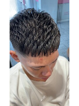 アメラボ 植田山店(Amelab) 【ナチュラルアイロンパーマ】8ミリ　濡れパン　コテパーマ