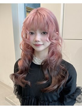 ソル オモテサンドウ 表参道 青山(SOL . OMOTESANDO) ピンクとブラウンのルーツカラー