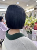 切りっぱなしボブ