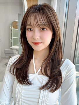 アフロート ディル(AFLOAT D'L) 2wayバングでイメチェン！顔まわりレイヤーくびれヘアが人気◎