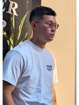 クフィア メンズヘアー カンポ 天王寺店(CUFFIA MEN'SHAIR CAMPO) オールバック髪型メンズメンズショートフェード