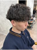 波巻きパーマ