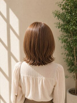 アスフィーダ(A'sfida) くびれ外ハネ×シナモンベージュミディ