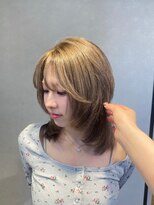 ハイル(KHAIR)&nbsp;シナモンベージュ/レイヤーカット/中村美伶