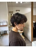 【抜け感】大人のニュアンスパーマショート似合わせカット