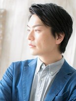 モッズヘアメン 札幌月寒店(mod's hair men) 大人社会人スーツ黒髪かき上げオールバックショートr札幌月寒