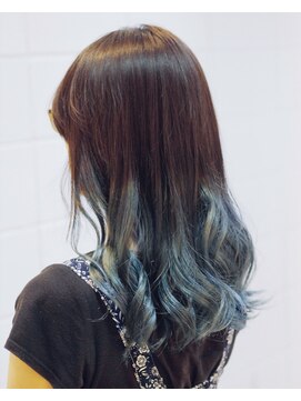 リラ ヘア サロン(rela hair salon) マリンブルーのバイカラー