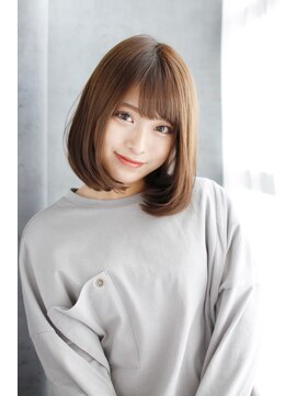 シュプール ダブル ラウンジ(SPUR W-Lounge) 前髪長めのツヤ感BOB