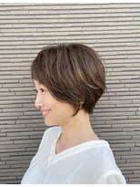 イマジナシオン(Imagination+)&nbsp;【ショートヘア専門イマジナシオン】ハイライト×耳かけショート