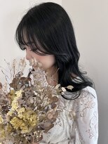 シェノン 西梅田(CHAINON)&nbsp;グレーベージュ/レイヤーロング/黒髪/前髪パーマ