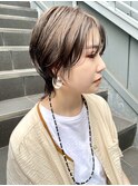 NUDEショートウルフ20代30代マニッシュショート耳だしショート