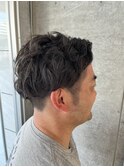 オールバックパーマ【Zina 大越香苗】