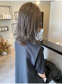 シークレットハイライトミディアムレイヤーボブ20代30代40代暗髪