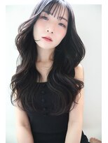 アズグロウヘアー(AS GROW HAIR)&nbsp;暗髪韓国風ロング[前髪アンブレラカラーこなれミディ]