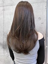 レノラ 本町(LENORA)&nbsp;ウェーブパーマこなれミディ前髪レイヤーカット薄めバング