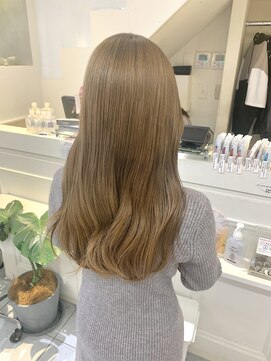 ネオリーブカフ 鶴ヶ峰店(Neolive caff) 韓国風　ミルクティーベージュ　ダブルカラー