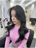【透明感カラー×顔周りカット】韓国/韓国ヘア/町田/町田駅/学割