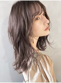 【PARK】ミディアムレイヤー×ラベンダーベージュ