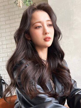 ジーナ 千葉(Zina) 髪質改善/韓国風ロングレイヤー×透明感ベージュブラウン