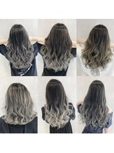 エクステによってブリーチの必要なしデザイン